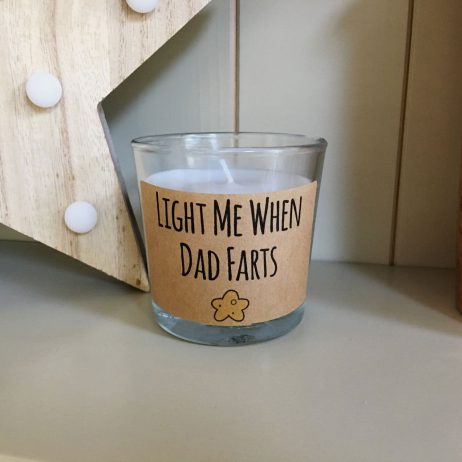 Funny Candle Light Me When Dad Farts Funny Candle Gift