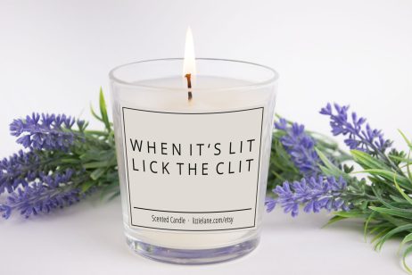 Sassy Funny Candle, when it's Lit Lick the Clit - Hilarious Gift for Her