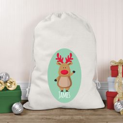 Personalised Santa Sack, Christmas Sack, Luxury Modern Personalised Christmas Santa Sack, Girl, Boy, Christmas Eve box, First Christmas Gift