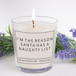 Funny Candle, I'm The Reason Santa Has A Naughty List Candle