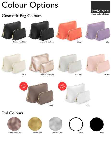 Personalised Cosmetic Bag with Initials