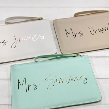 Personalised Wedding Clutch Mrs Bag: The Ultimate Bridal & Bridesmaid Gift
