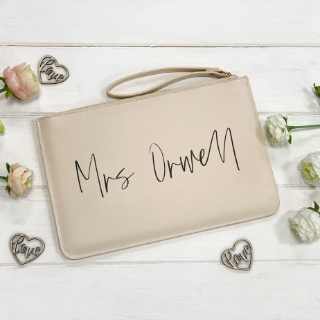Personalised Wedding Clutch Mrs Bag: The Ultimate Bridal & Bridesmaid Gift
