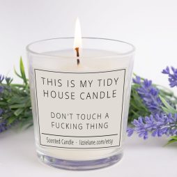 This is my Tidy House Candle, best friend gift, birthday candle gift, funny birthday candle, funny gift, New Home Gift, Funny Gifts, cE
