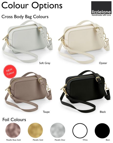 Personalised Vegan Leather Crossbody Bags For Women