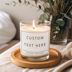 Custom Candle, Blank Label Candle, Scented candle, Create Your Own Candle Label, Creative Candle, Custom Text Gifts, Personalised Gifts