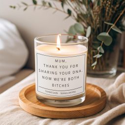 Mum Thank You For Sharing Your DNA, Mothers Day Gift, Birthday Candle, Funny Gift for Mum, Mum Gift, Mum Birthday Candle, Best Mum Gifts