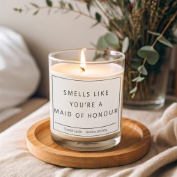 Funny, Smells Like You're a Maid of Honour Scented Candle, Bride Tribe Gift, Maid of Honour Proposal Box for Bridal Shower, Hen Party Gift
