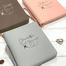 Personalised Family Travel Document Holder and Passport Wallet Personalised Family Travel Document Holder and Passport Wallet