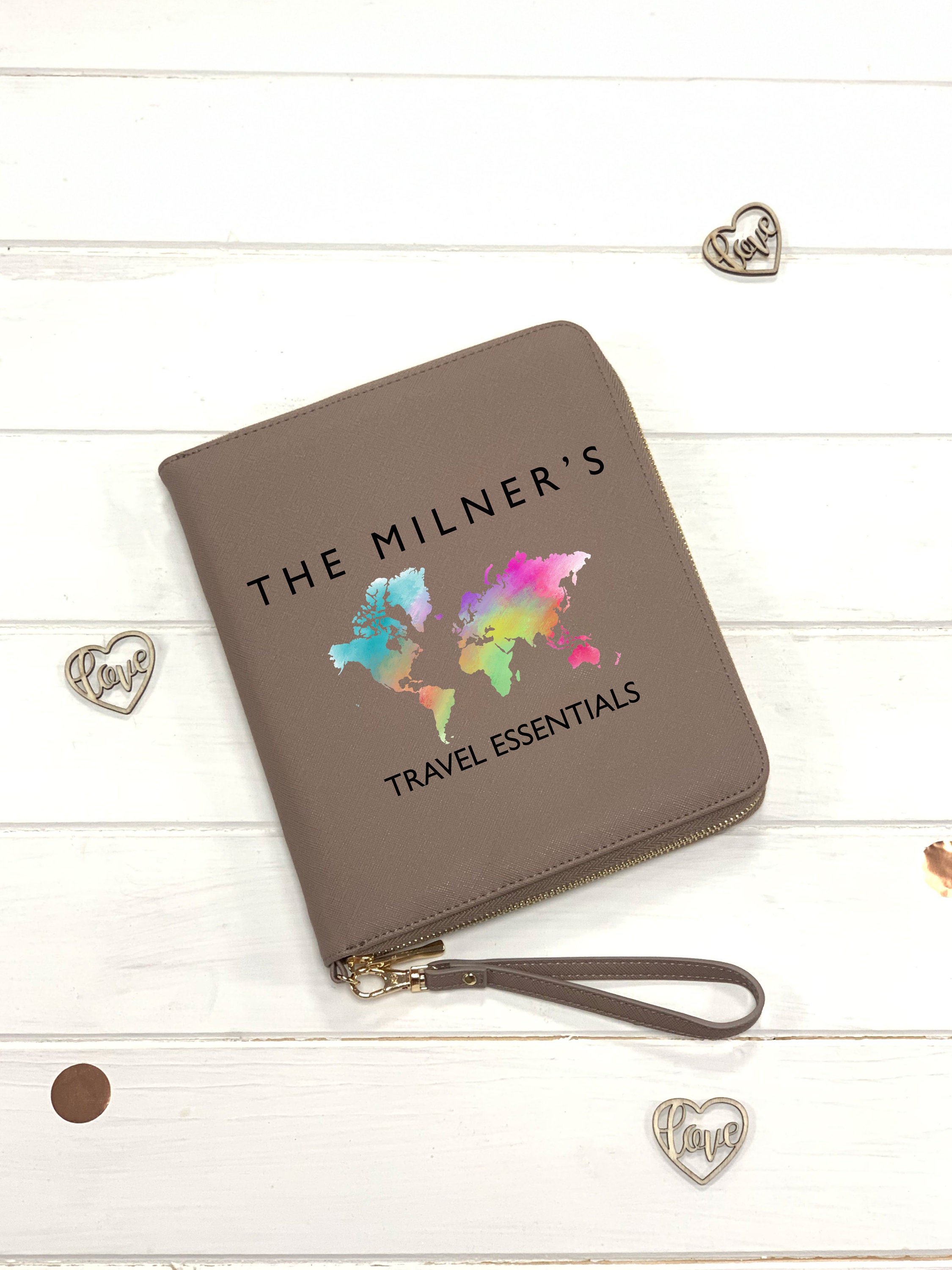 Personalised Family Travel Document Holder Personalised Family Travel Document Holder