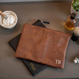 Personalised Men’s Wash Bag with Initials Personalised Men’s Wash Bag with Initials