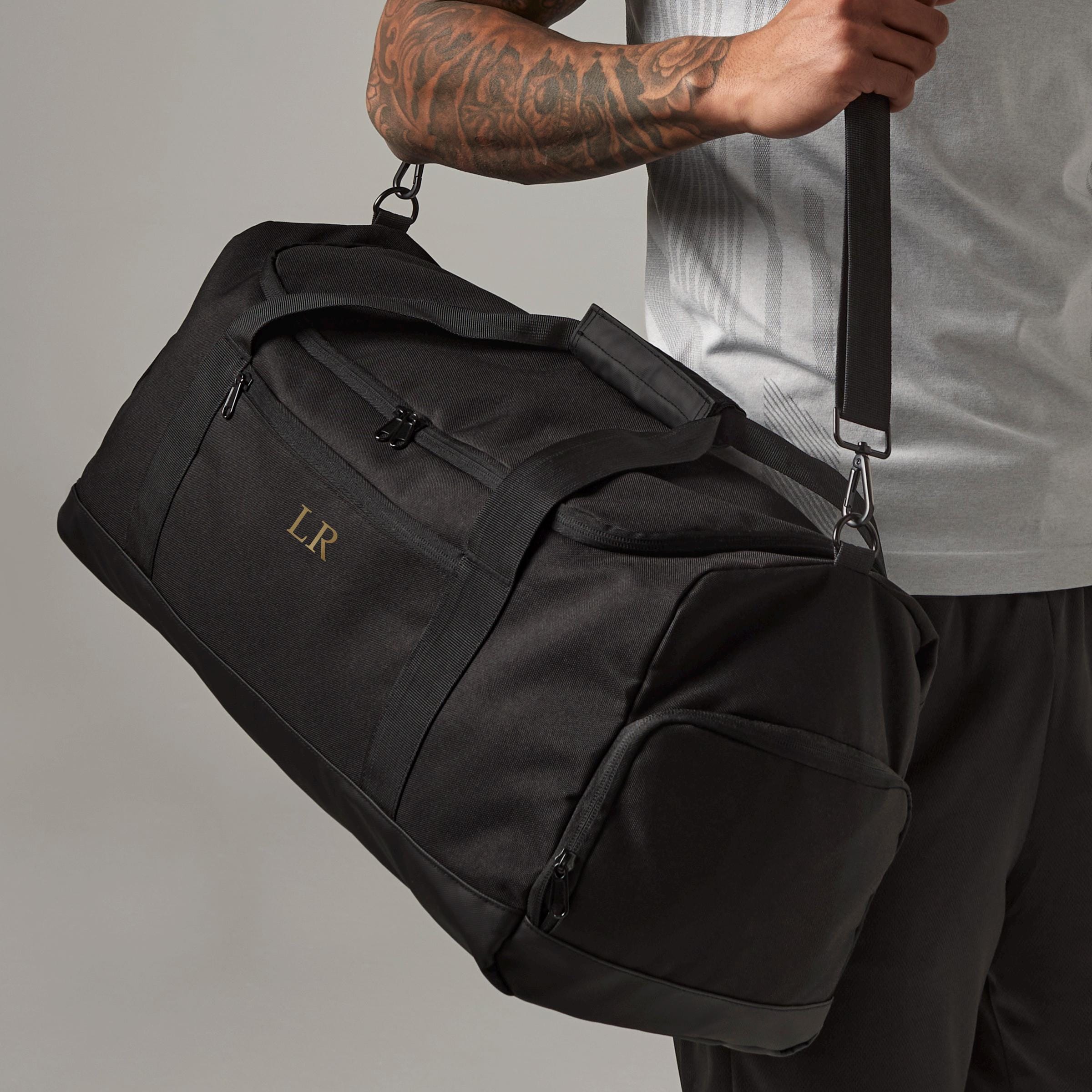 Personalised Monogram Gym Bag with Shoulder Strap Personalised Monogram Gym Bag with Shoulder Strap