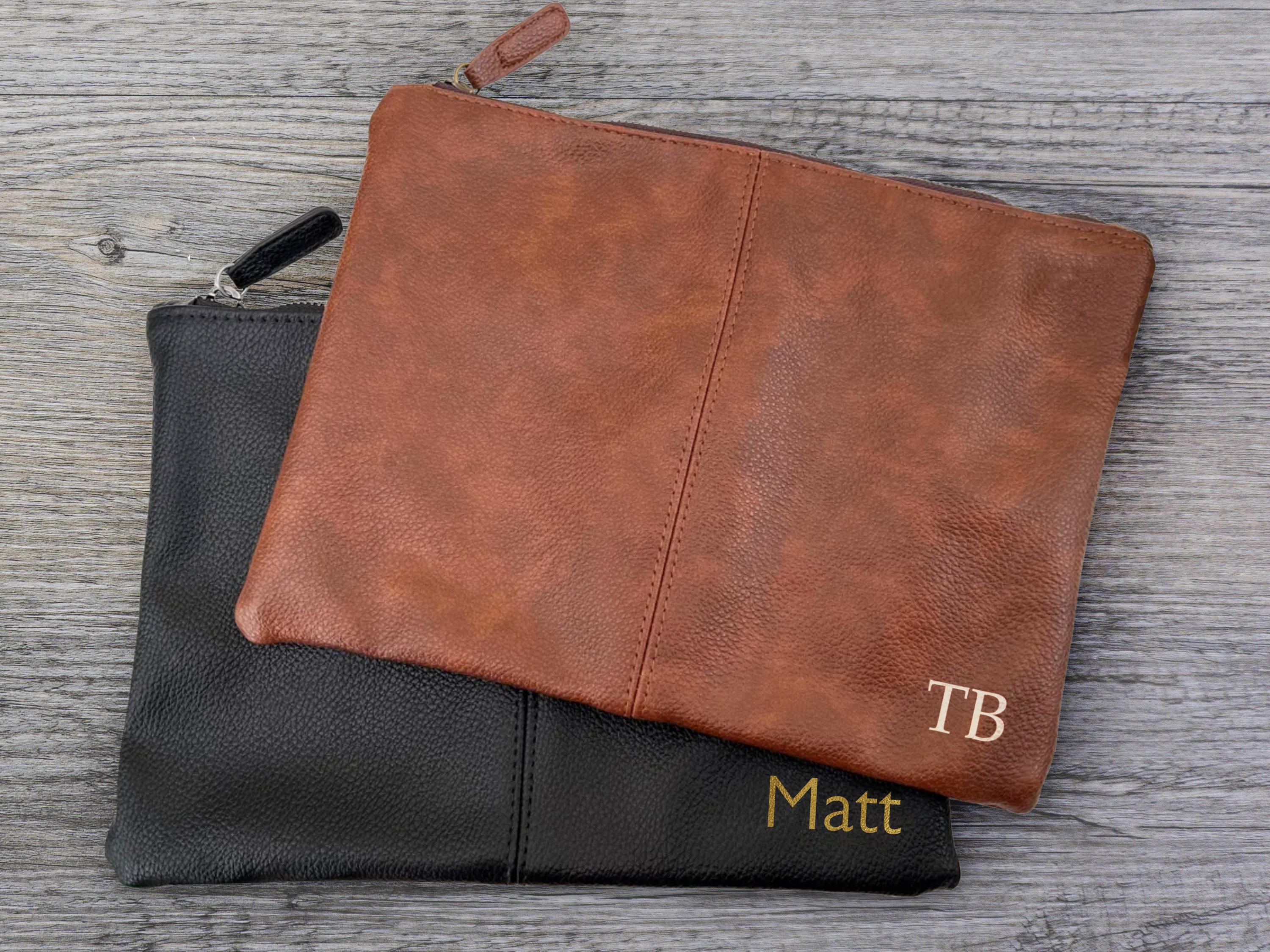 Personalised Men’s Wash Bag with Initials Personalised Men’s Wash Bag with Initials
