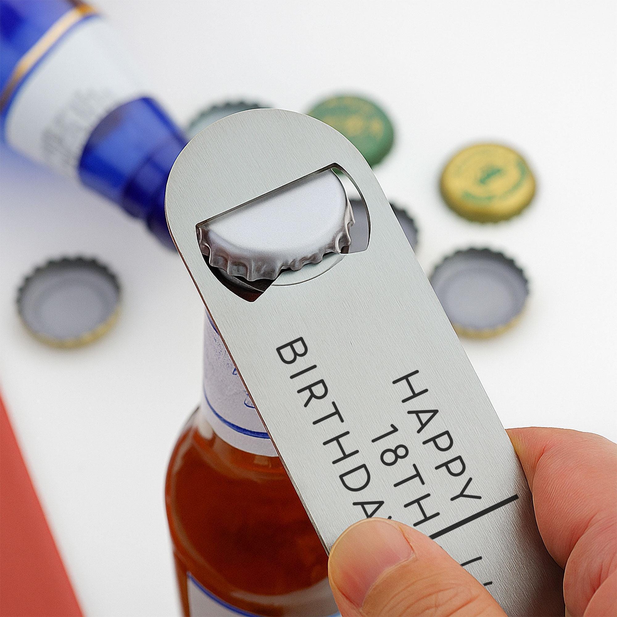 Personalised 18th, 21st Birthday Bar Blade Bottle Opener Personalised 18th, 21st Birthday Bar Blade Bottle Opener