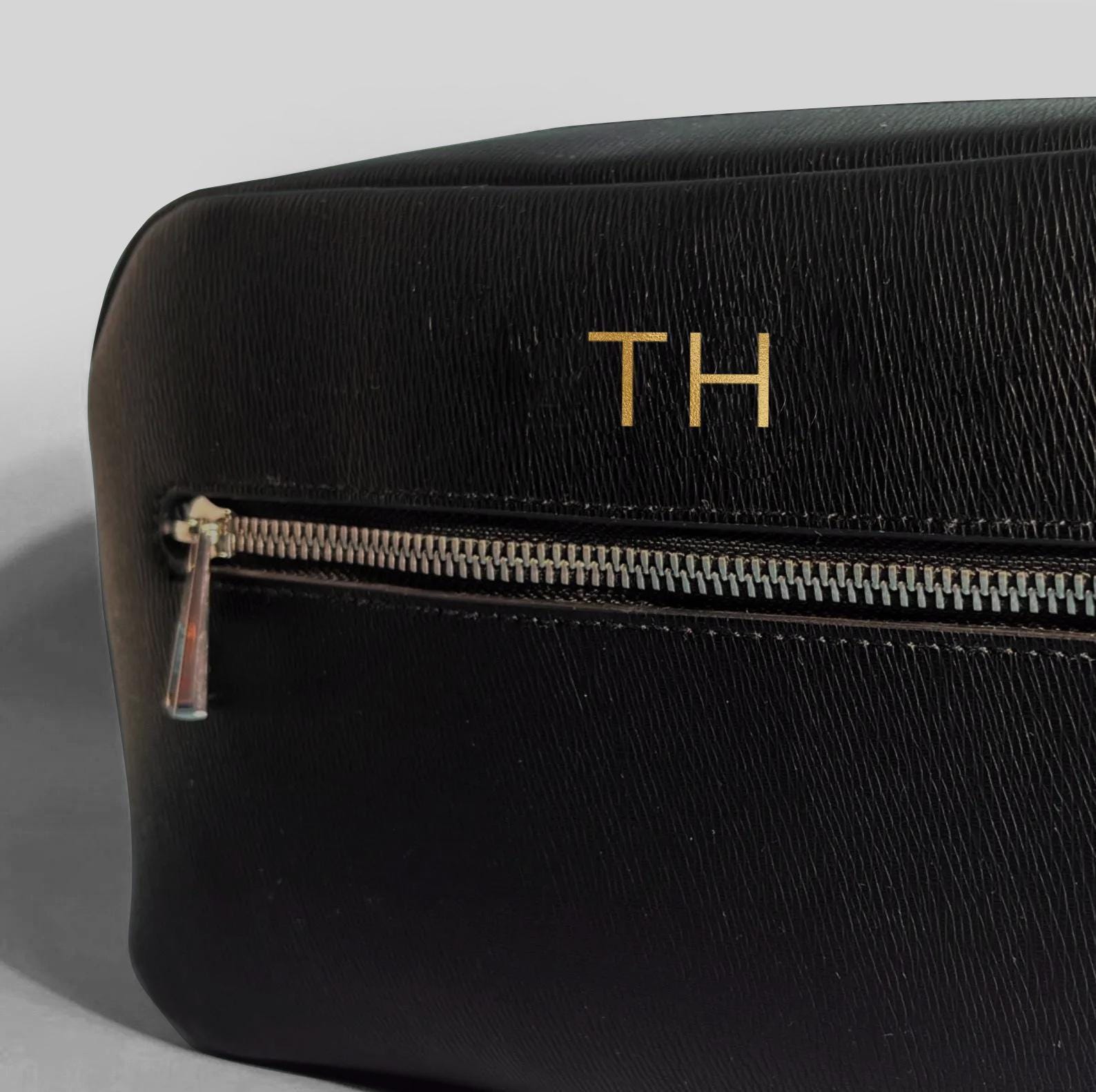 Personalised Men’s Wash Bag with Initials Personalised Men’s Wash Bag with Initials