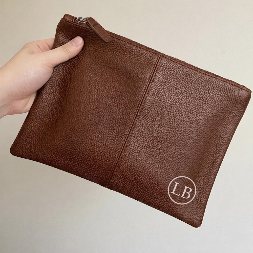 Personalised Men’s Wash Bag with Initials Personalised Men’s Wash Bag with Initials