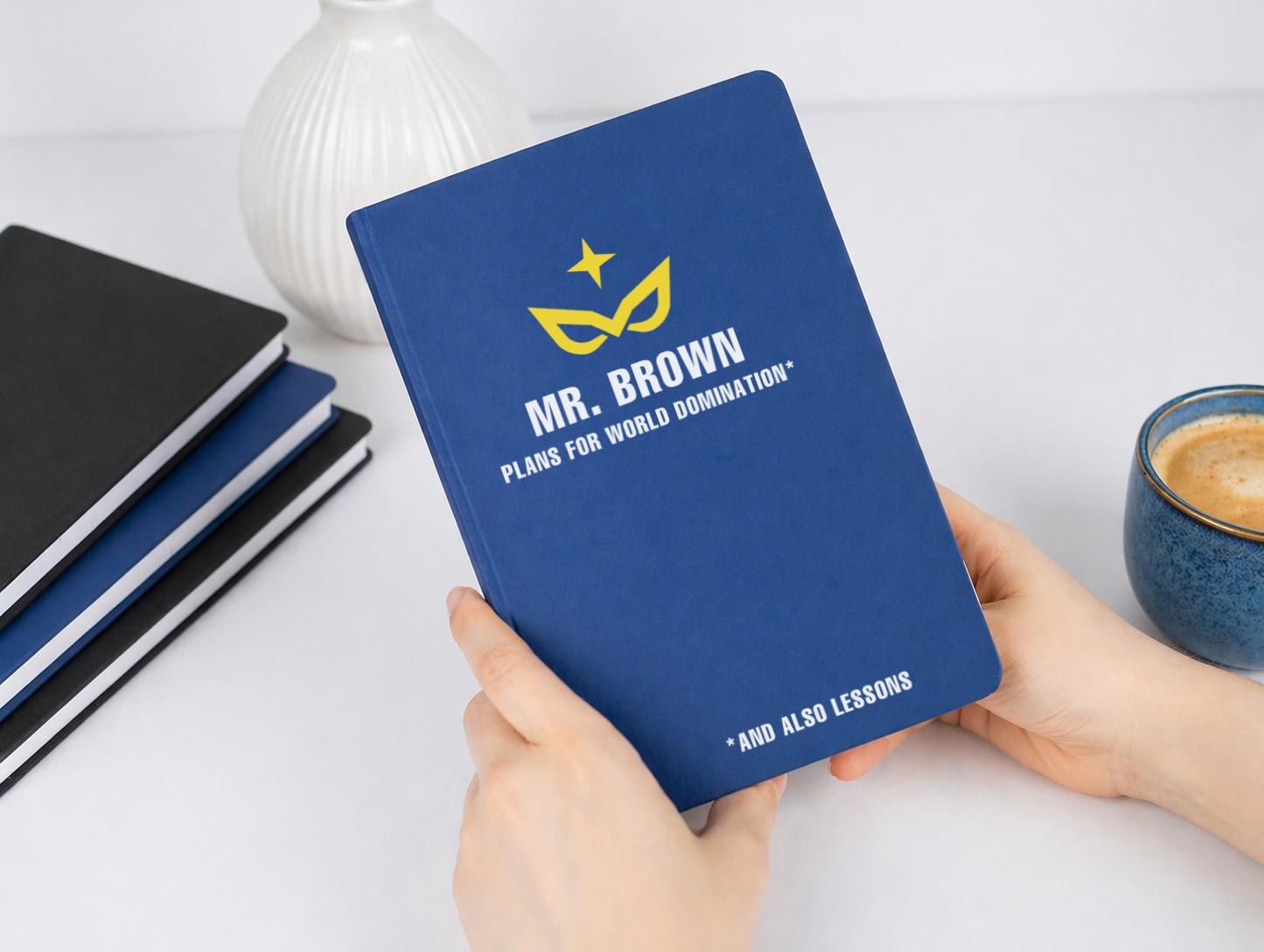Personalised Male Teacher Notebook Superhero Design Personalised Male Teacher Notebook Superhero Design