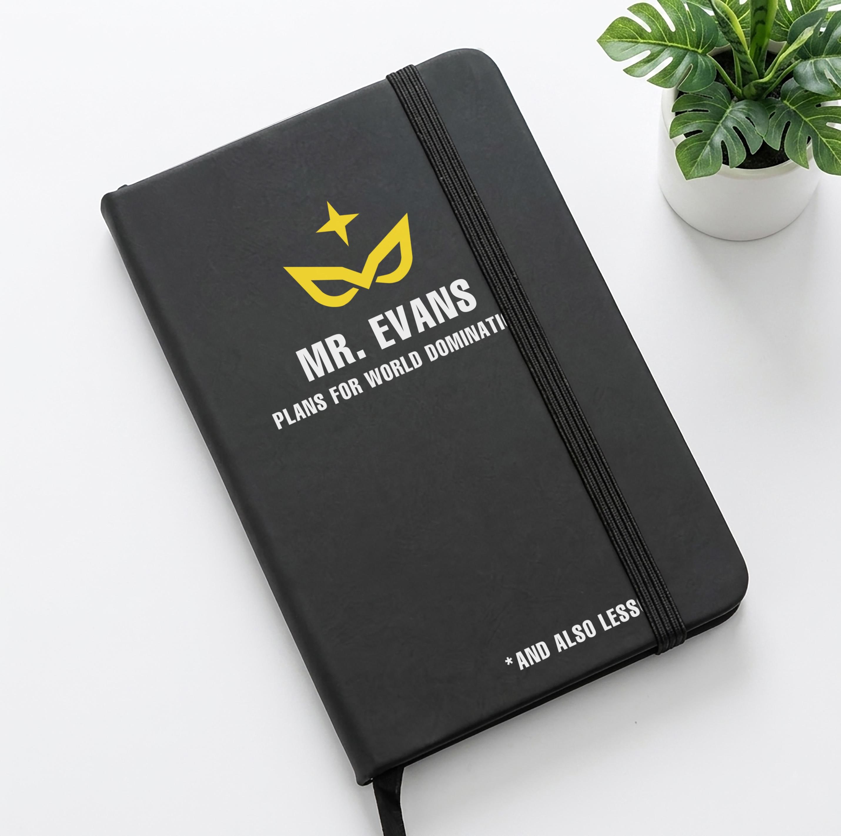 Personalised Male Teacher Notebook Superhero Design Personalised Male Teacher Notebook Superhero Design
