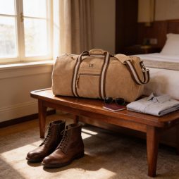Personalised Mens Washed Canvas Weekender Duffle Bag with Initials Personalised Mens Washed Canvas Weekender Duffle Bag with Initials