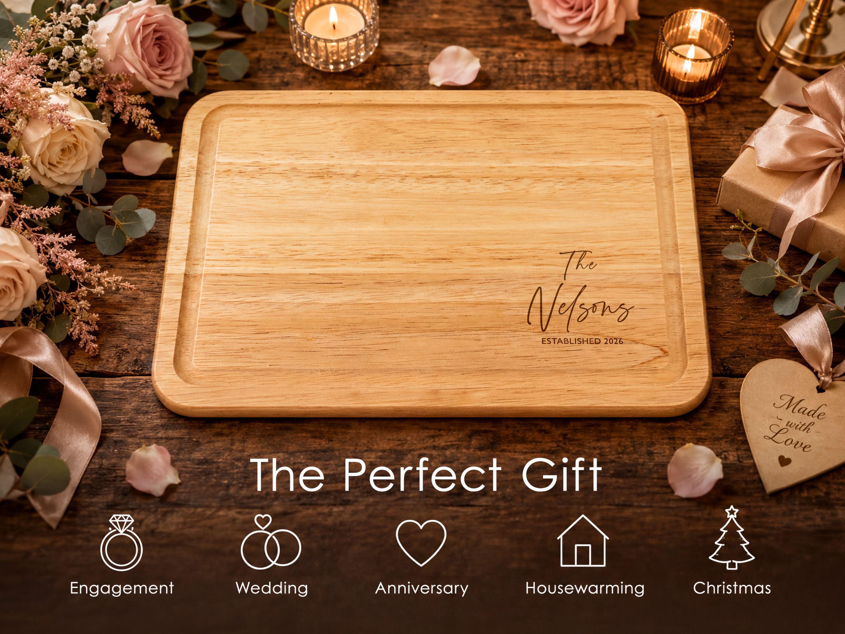 il_fullxfull.8283714524_3blb Personalised Chopping Board, Engraved Wedding Charcuterie Board, Custom Christmas Gift, Gift for Her, Family Gift, Gifts for Parents