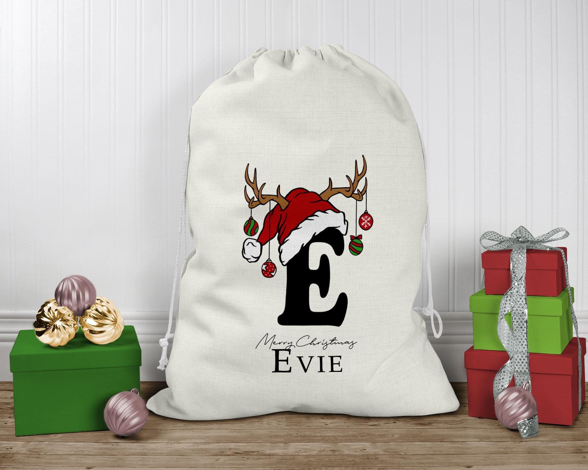 Luxury Extra Large Personalised Santa Sack, Christmas Sack, Christmas Gift Sack for girl, boy, Christmas Eve Box / Bag, First Christmas gift