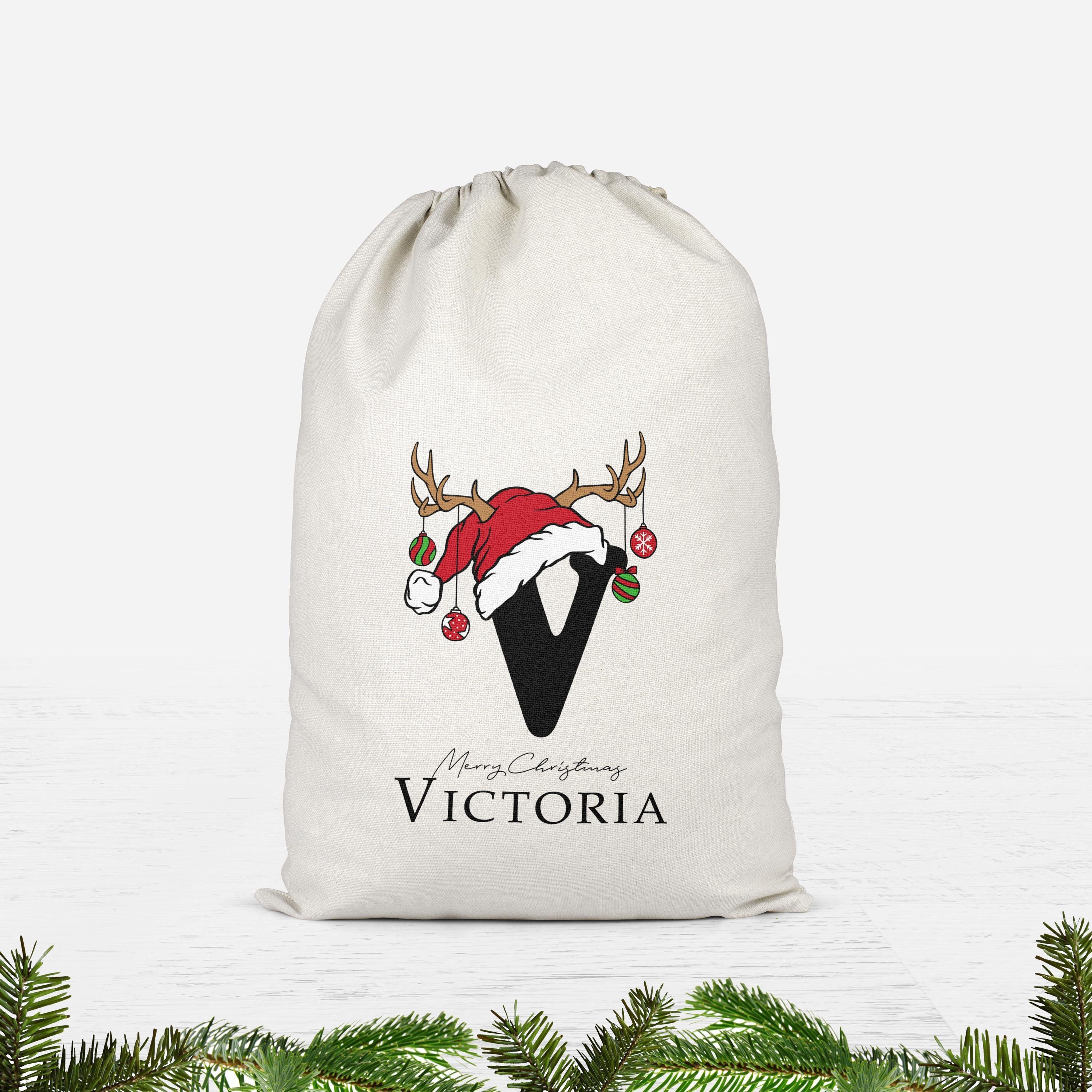 Personalised Santa Sack with Initial and Name Personalised Santa Sack with Initial and Name