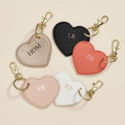 Personalised Heart Keyring with Initials Personalised Heart Keyring with Initials