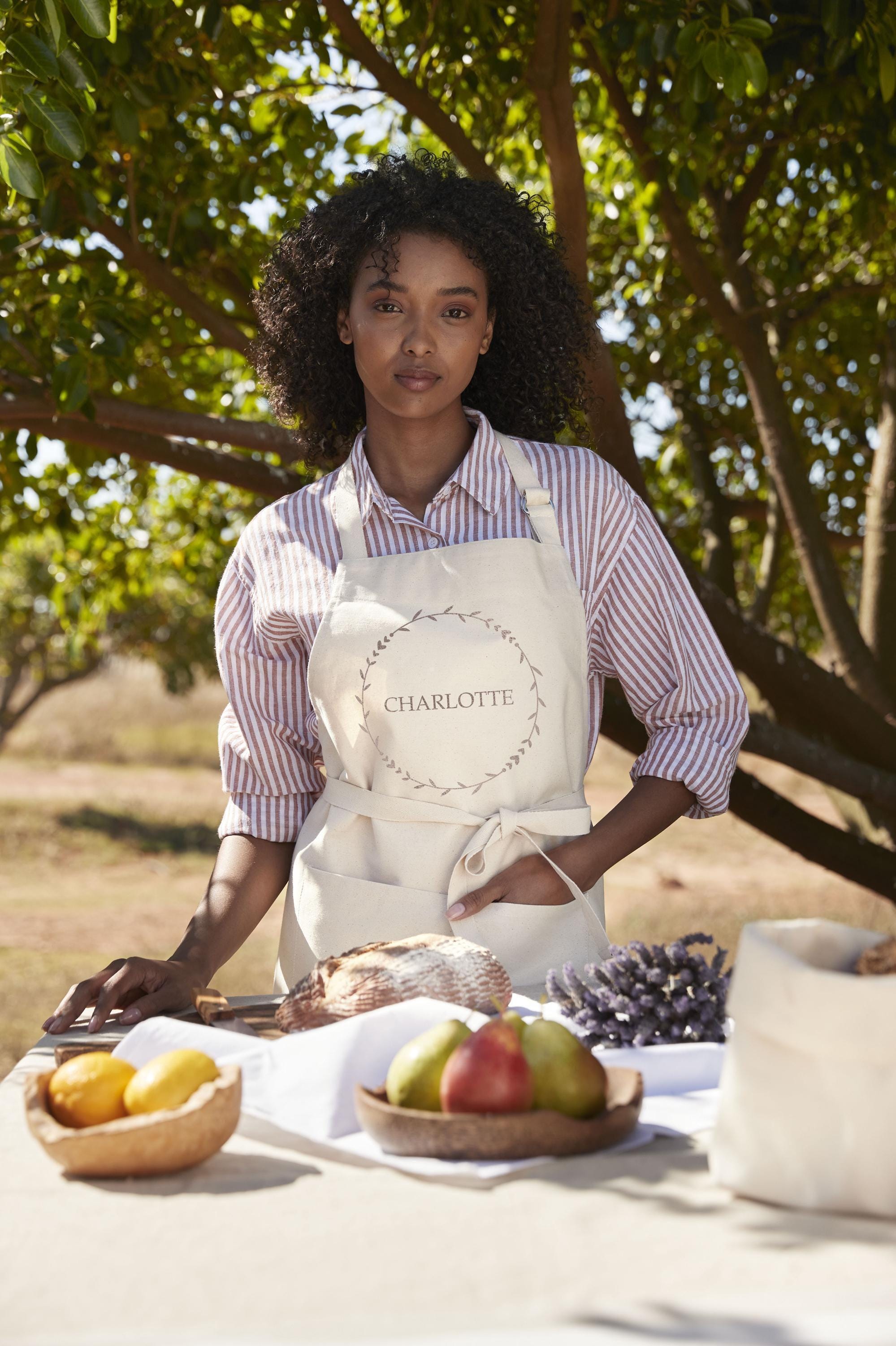 Personalised Floral Apron with Name Personalised Floral Apron with Name