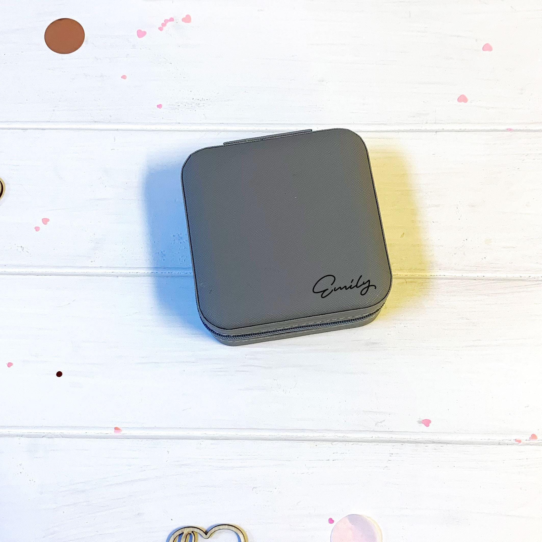 Personalised Travel Jewellery Box with Name Personalised Travel Jewellery Box with Name