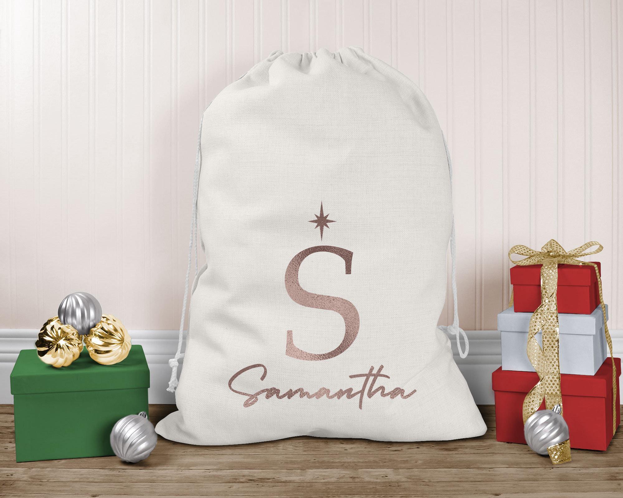Personalised Santa Sack with Name and Initial Personalised Santa Sack with Name and Initial