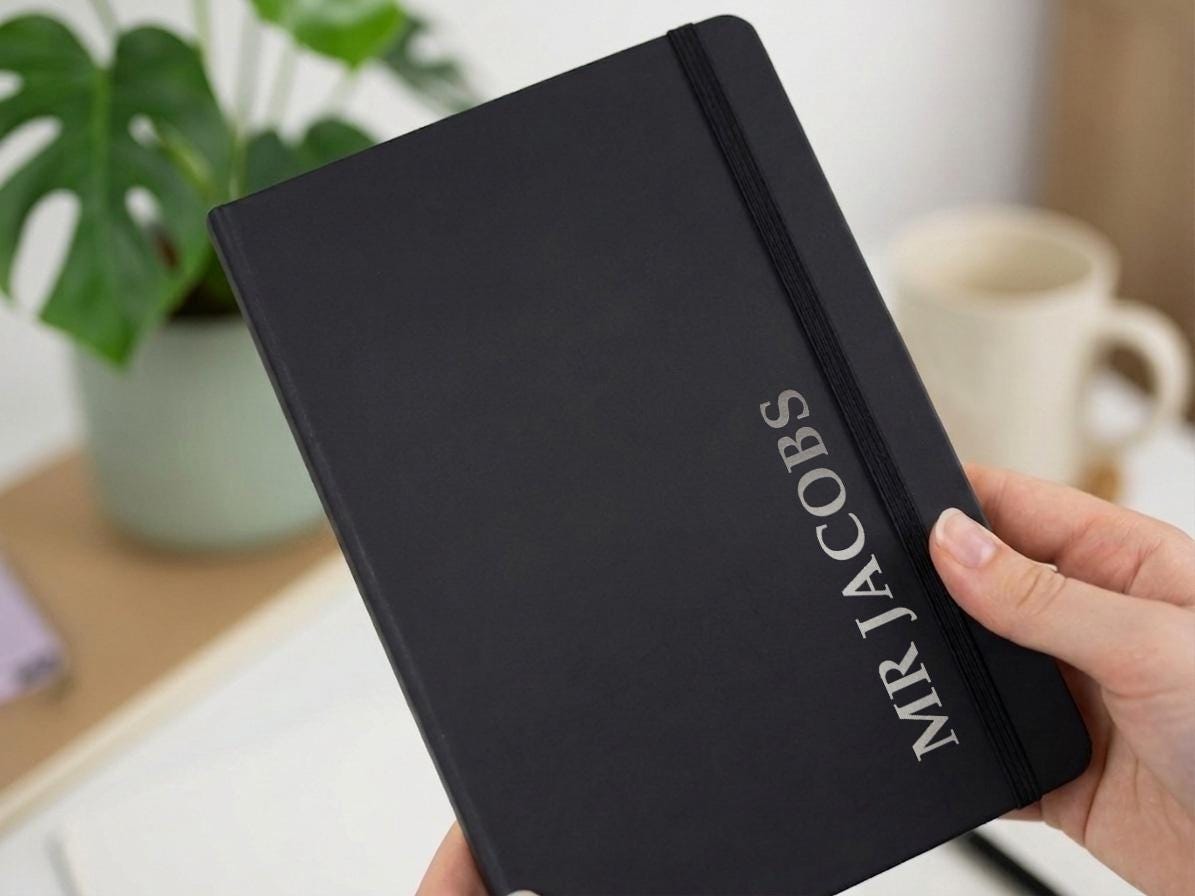 Personalised A5 Notebook with Custom Name Personalised A5 Notebook with Custom Name
