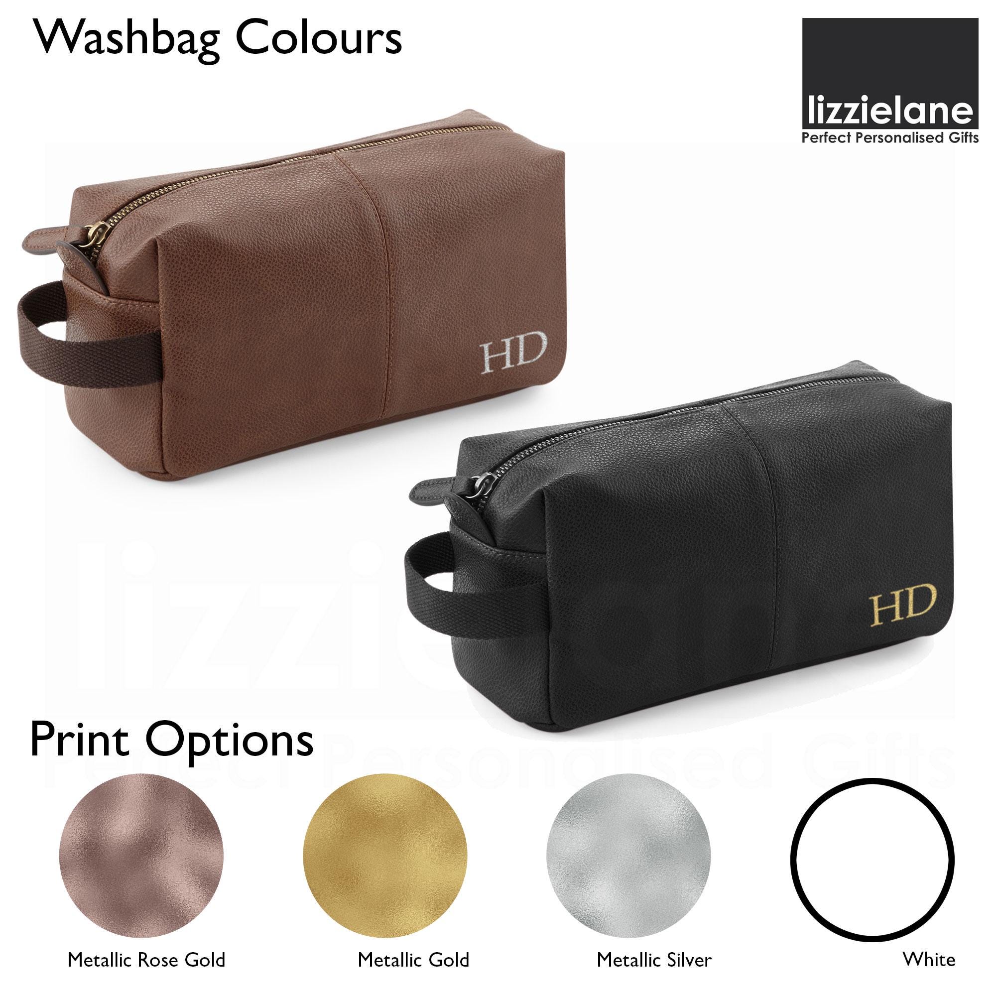 Personalised Wash Bag for Dad with Initials or Name Personalised Wash Bag for Dad with Initials or Name
