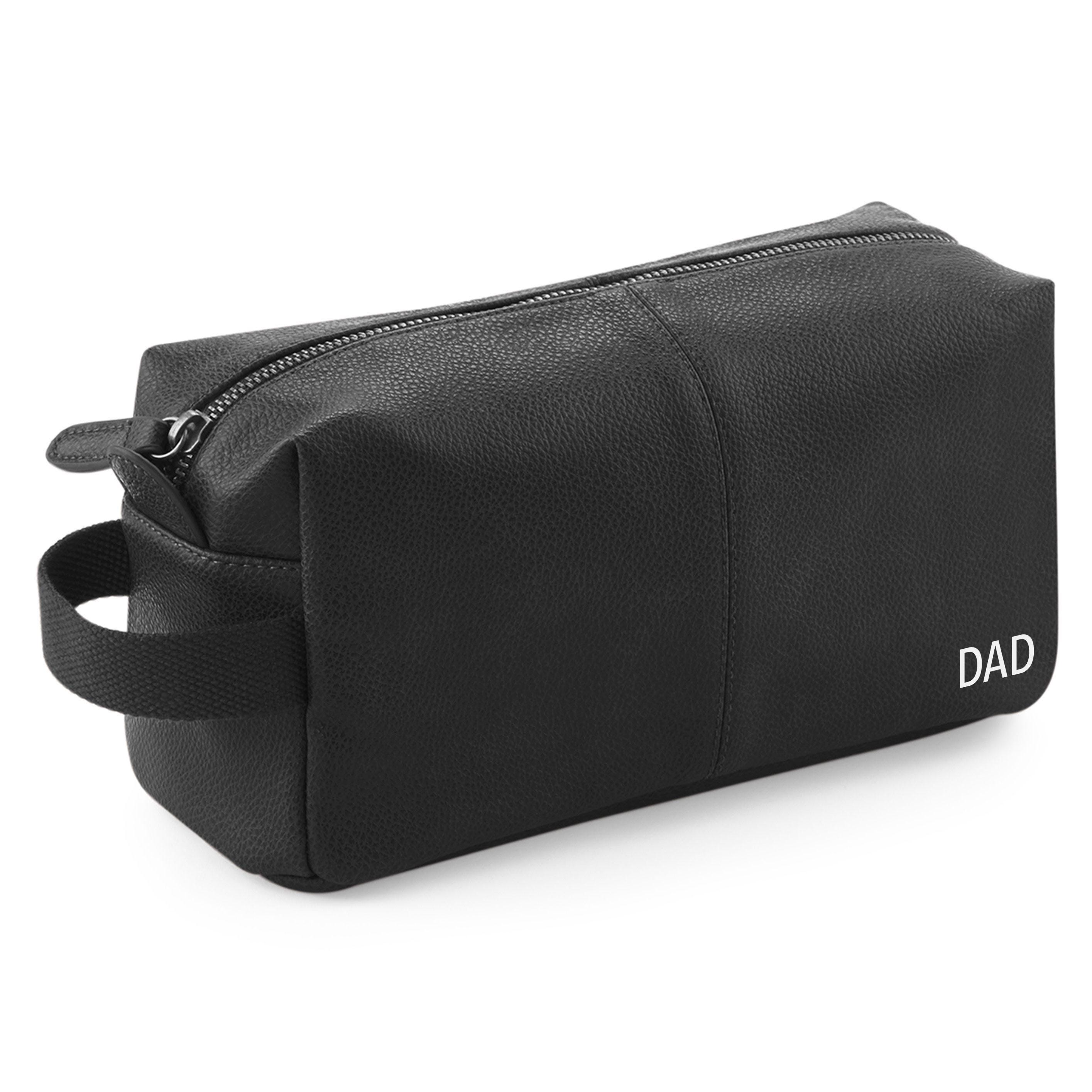 Personalised Wash Bag for Dad with Initials or Name Personalised Wash Bag for Dad with Initials or Name