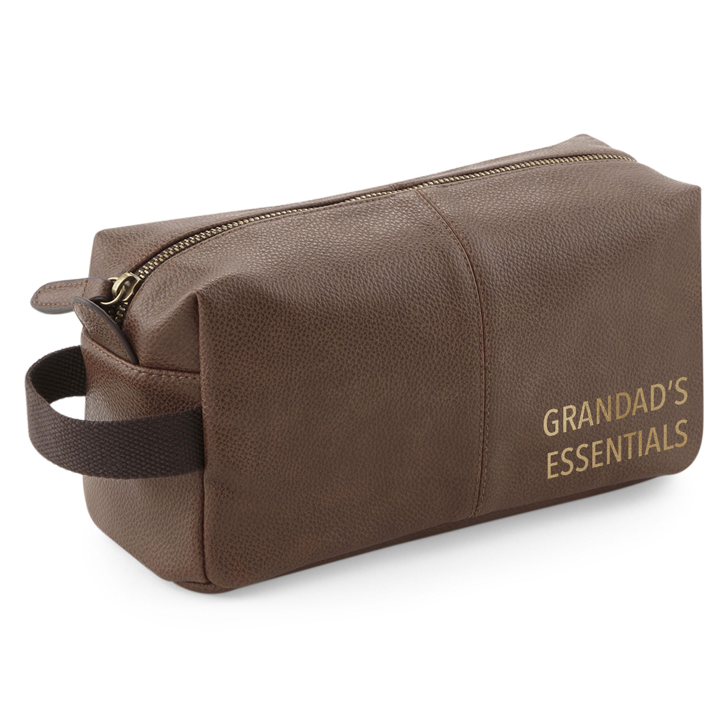 Personalised Wash Bag for Dad with Initials or Name Personalised Wash Bag for Dad with Initials or Name