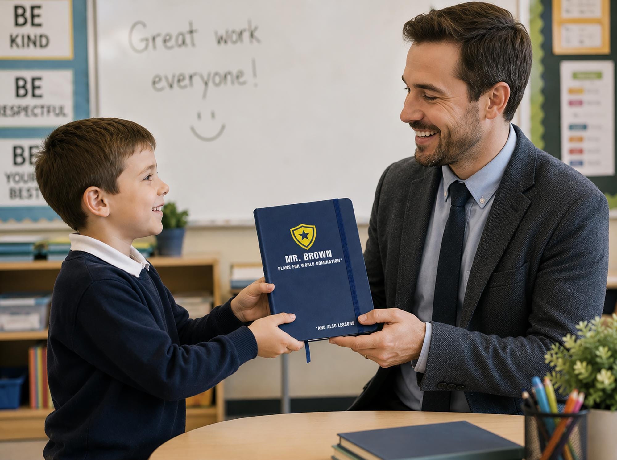 Personalised Teacher Notebook with Name Personalised Teacher Notebook with Name