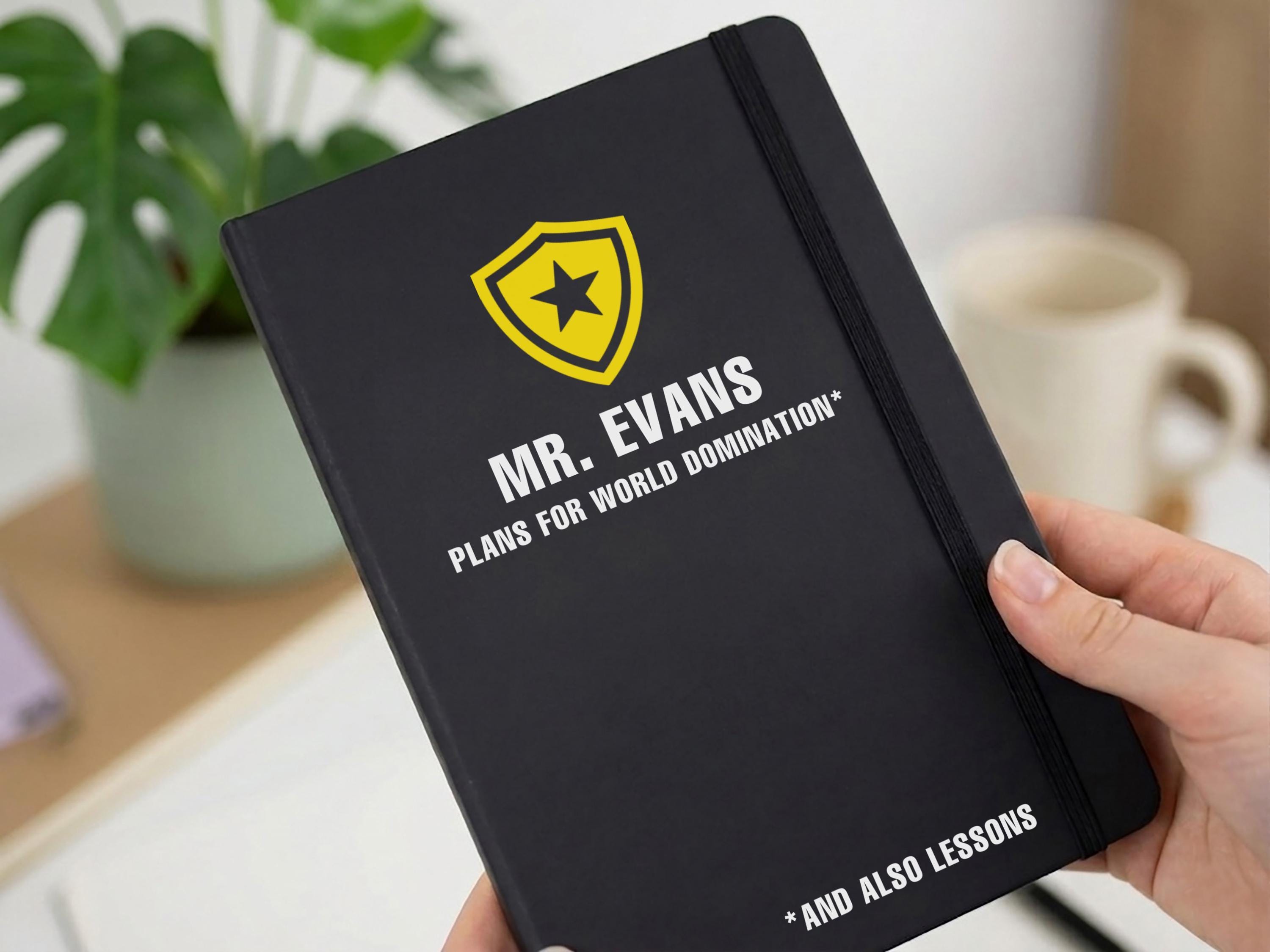 Personalised Teacher Notebook with Name Personalised Teacher Notebook with Name