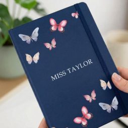 Personalised Butterfly Notebook in A5 Personalised Butterfly Notebook in A5