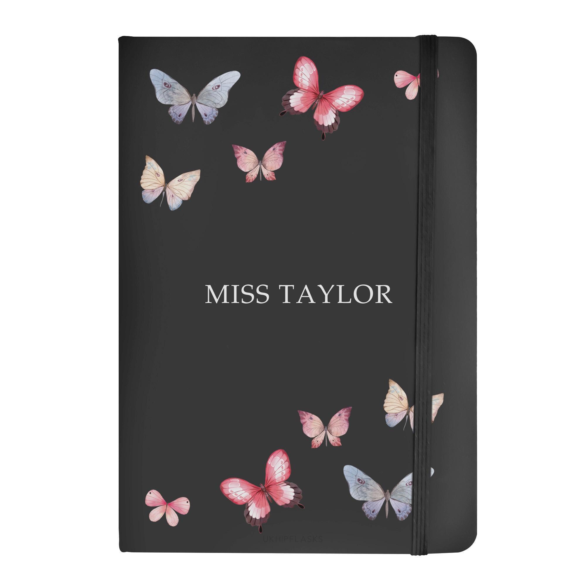 Personalised Butterfly Notebook in A5 Personalised Butterfly Notebook in A5