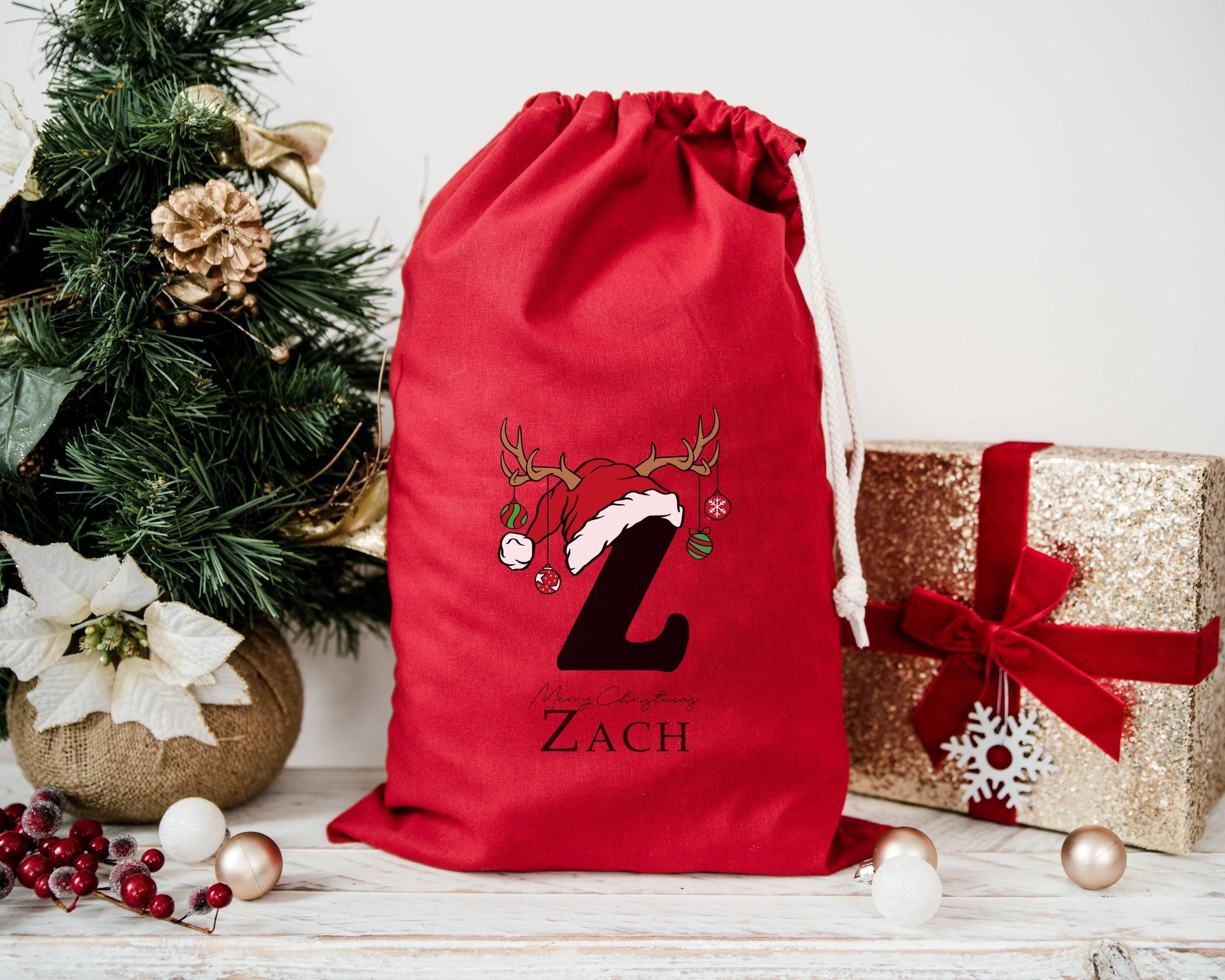 Personalised Santa Sack with Initial and Name Personalised Santa Sack with Initial and Name