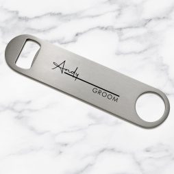 Personalised Groomsman Bottle Opener with Name and Role Personalised Groomsman Bottle Opener with Name and Role