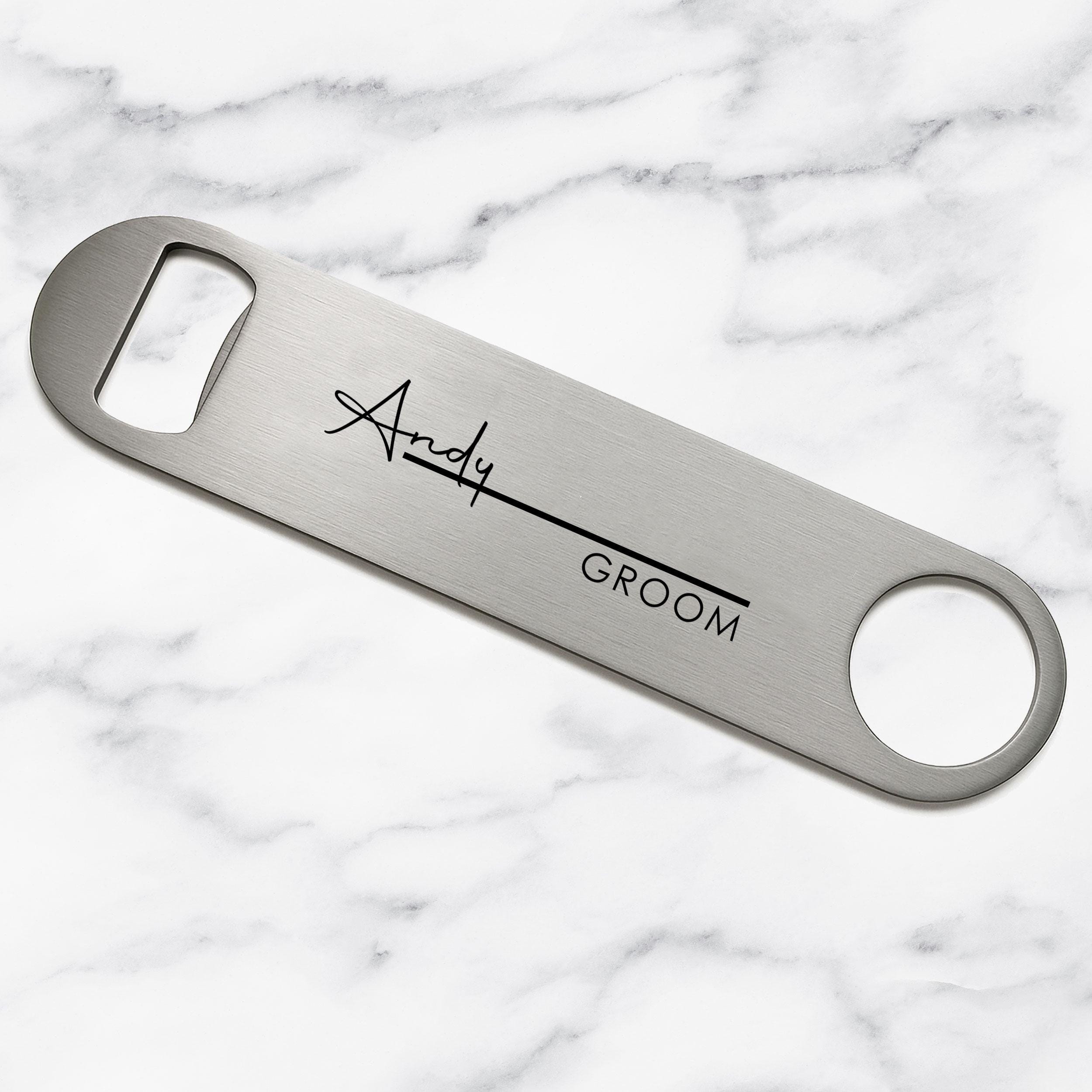 Personalised Groomsman Bottle Opener with Name and Role Personalised Groomsman Bottle Opener with Name and Role