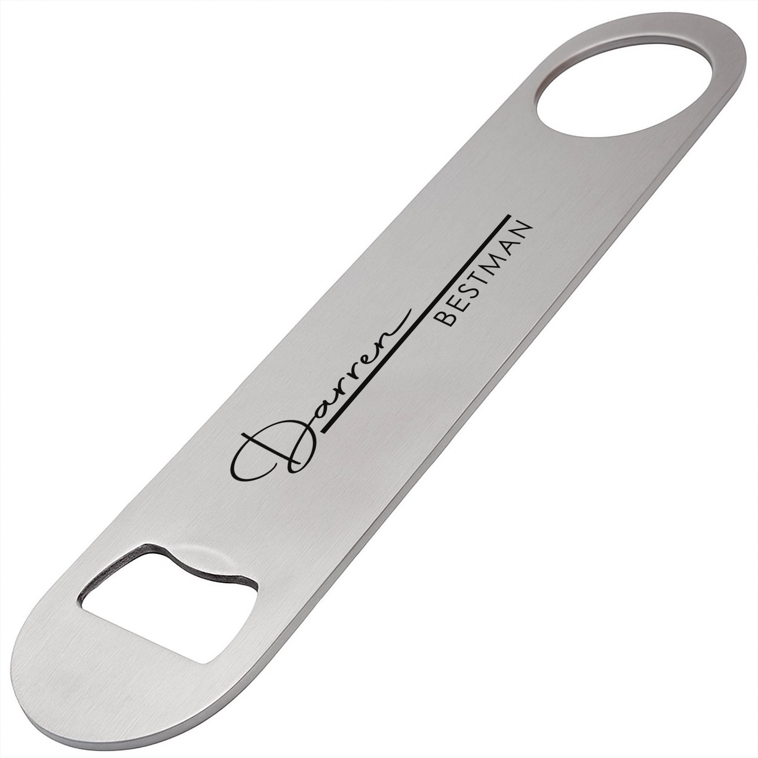 Personalised Groomsman Bottle Opener with Name and Role Personalised Groomsman Bottle Opener with Name and Role