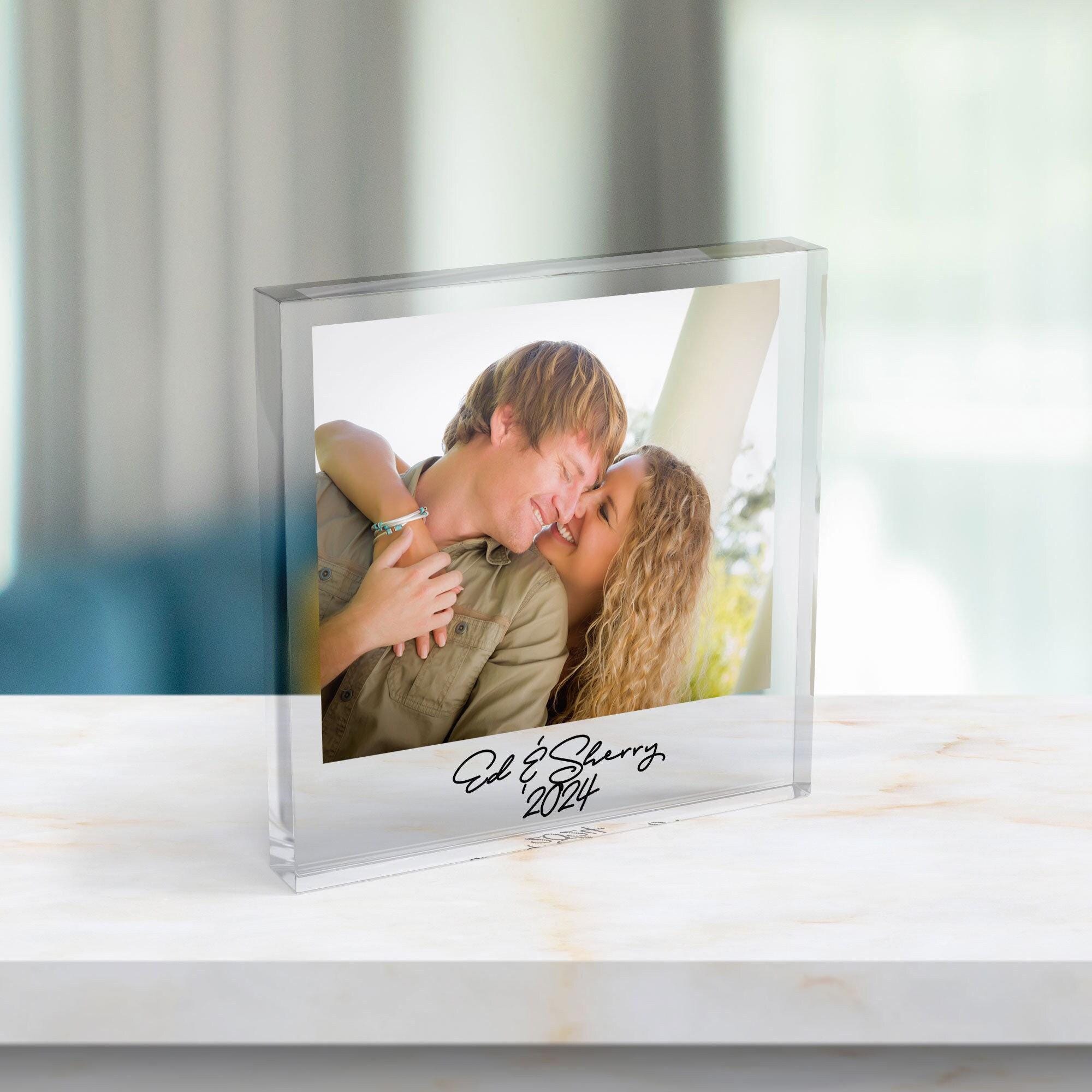 il_fullxfull.8569700663_q1t3 Personalised Engagement Photo Block, Custom Engaged Acrylic Photo, Engagement Gifts, Couple Gifts, Engagement Keepsake Memory Block
