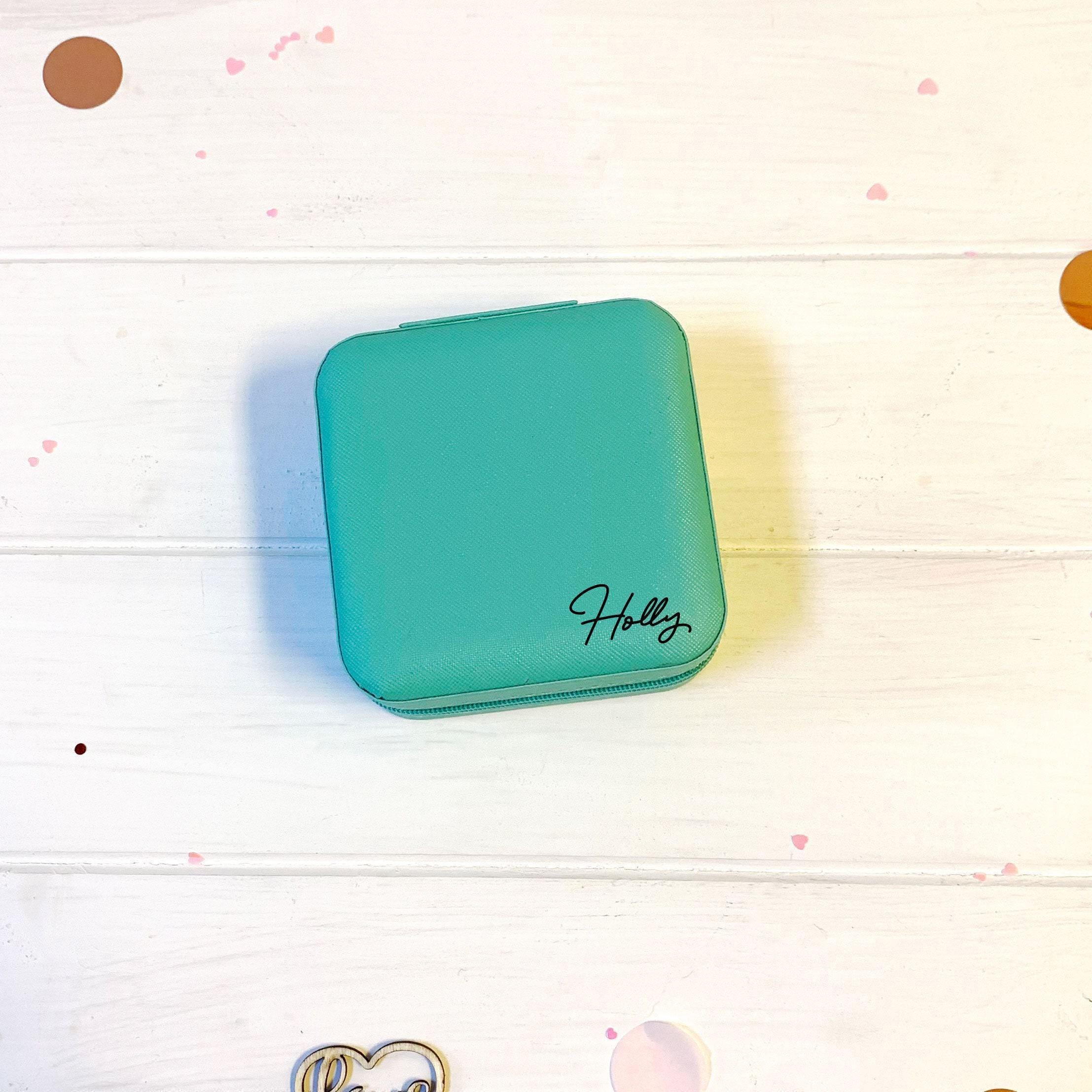 Personalised Travel Jewellery Box with Name Personalised Travel Jewellery Box with Name
