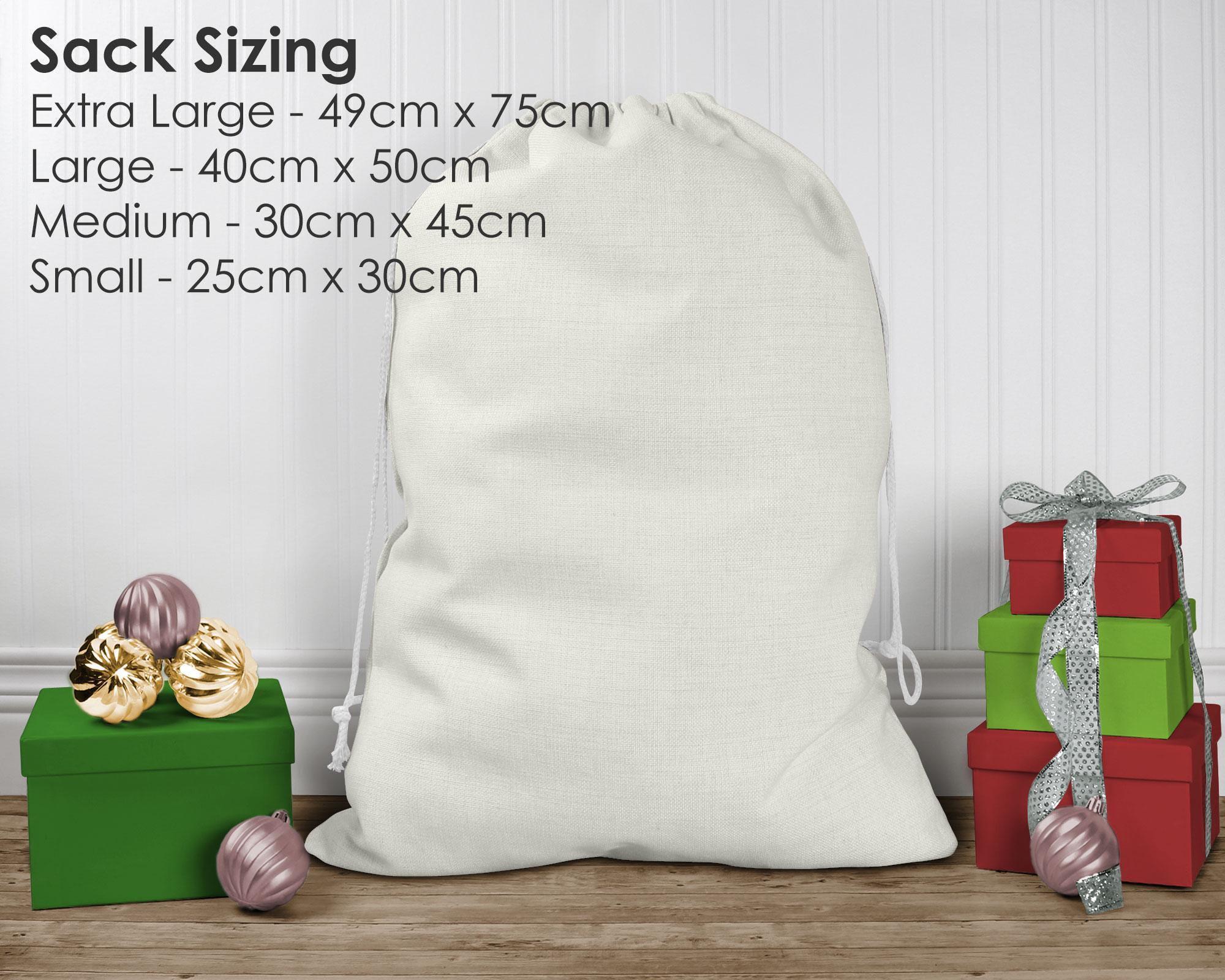 Personalised Santa Sack with Name and Initial Personalised Santa Sack with Name and Initial