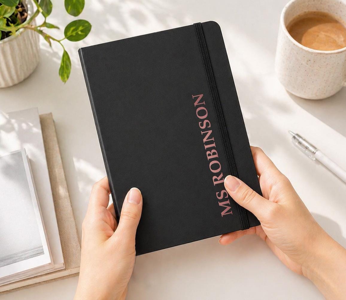 Personalised A5 Notebook with Custom Name Personalised A5 Notebook with Custom Name
