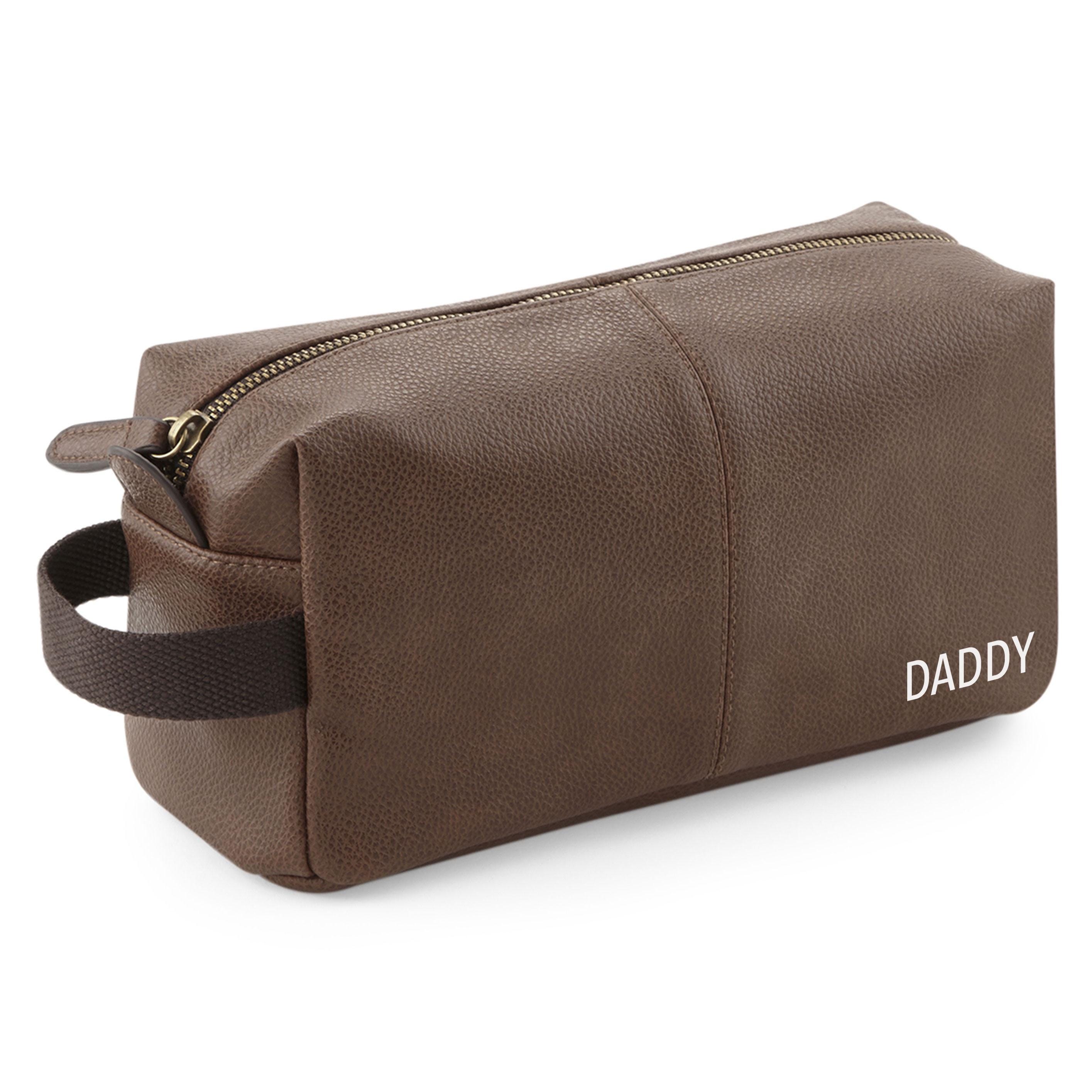 Personalised Wash Bag for Dad with Initials or Name Personalised Wash Bag for Dad with Initials or Name