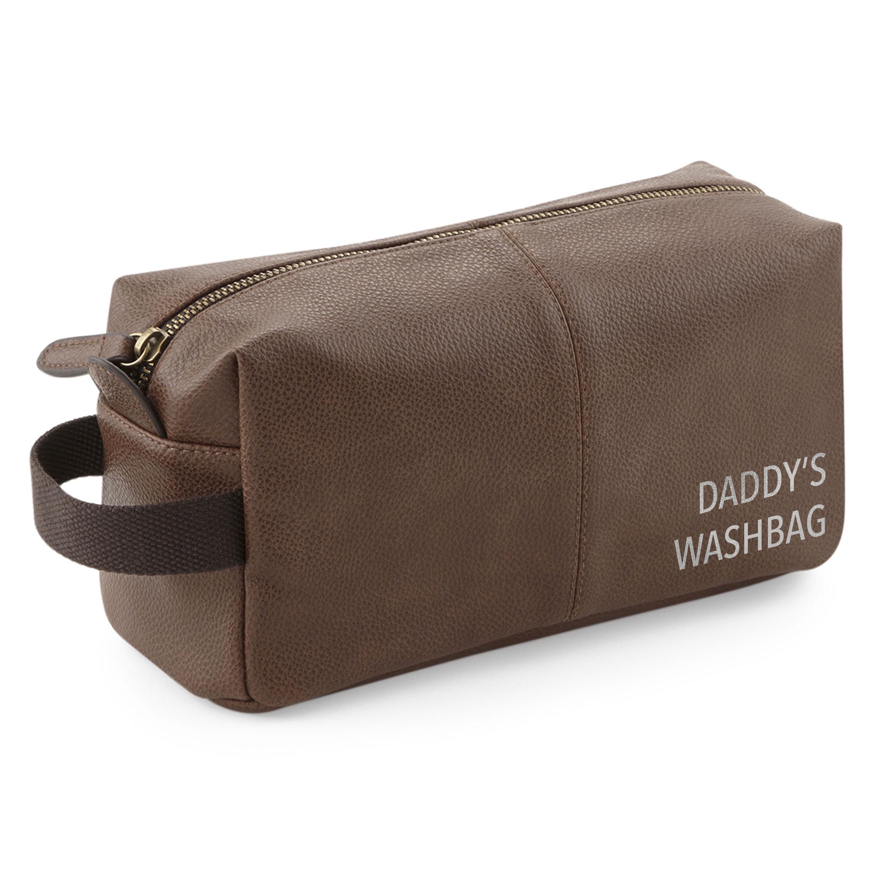 Personalised Wash Bag for Dad with Initials or Name Personalised Wash Bag for Dad with Initials or Name