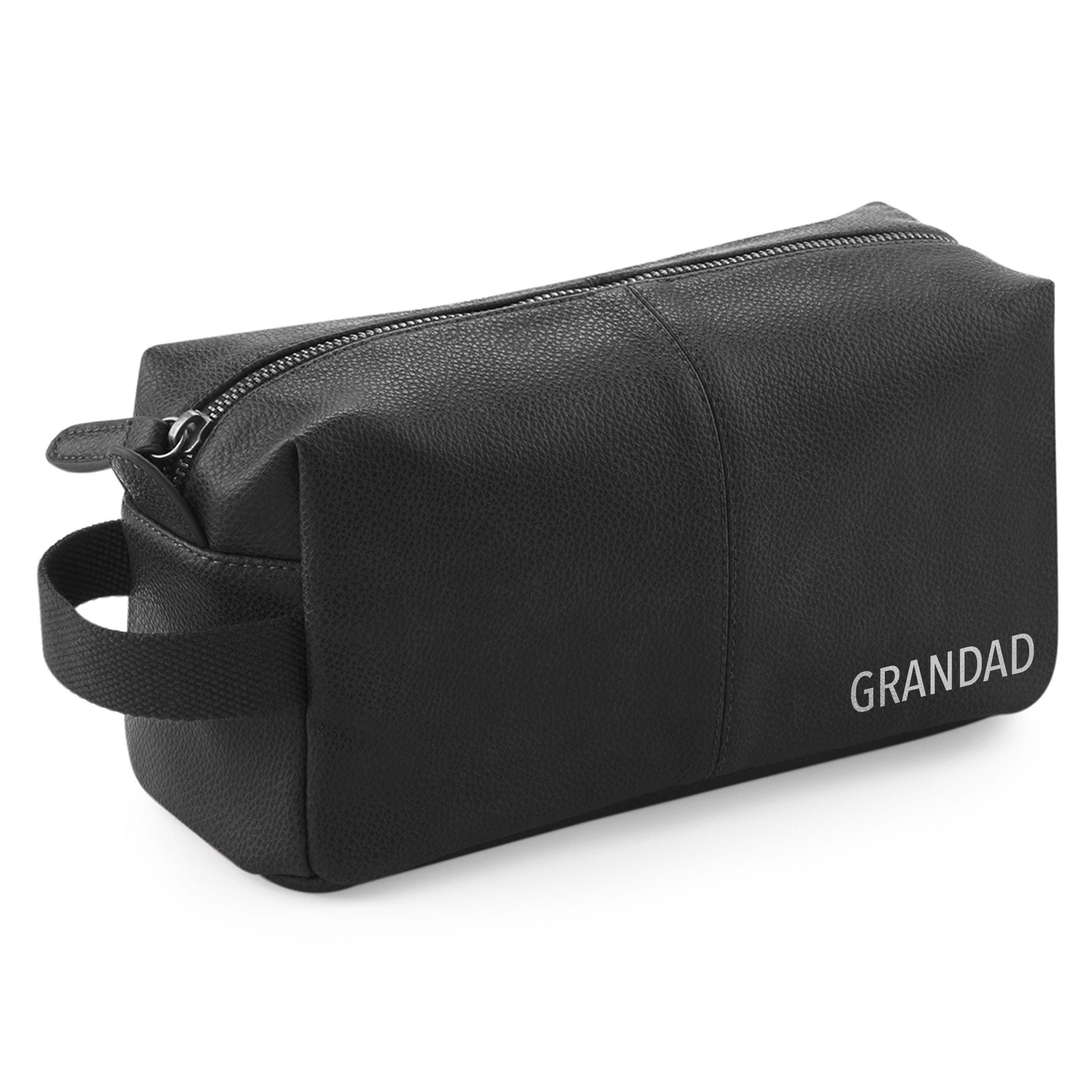 Personalised Wash Bag for Dad with Initials or Name Personalised Wash Bag for Dad with Initials or Name
