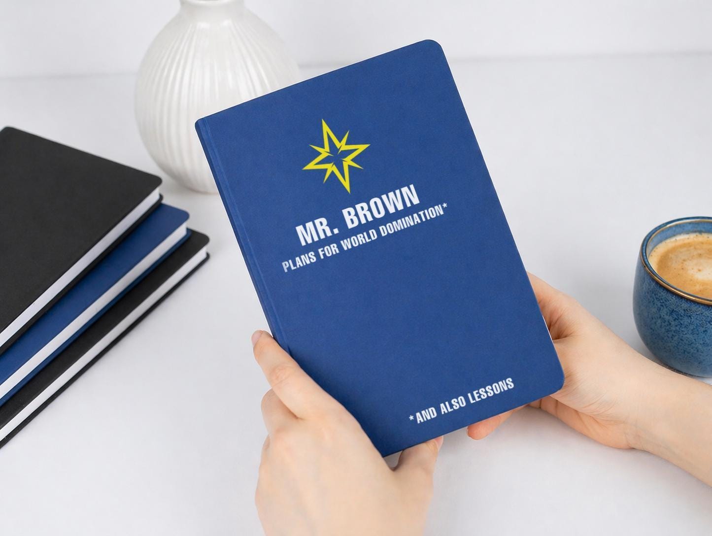 Personalised Male Teacher Notebook with Name Personalised Male Teacher Notebook with Name